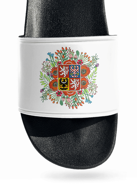 Moje rodná země Česká republika  pantofle White