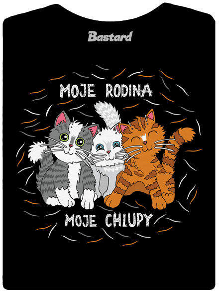 Moje rodina dámské tričko premium Black