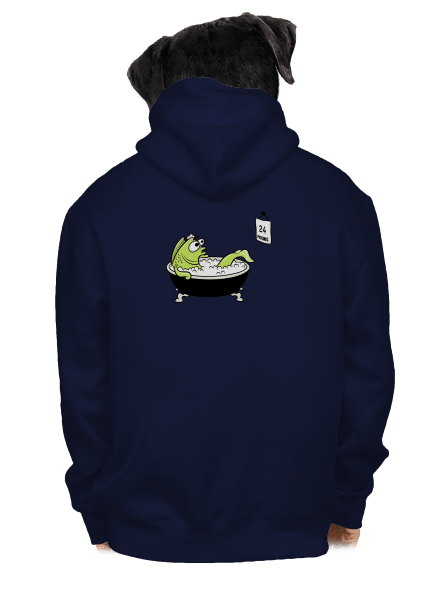 Poslední koupel pánská mikina na zip Navy