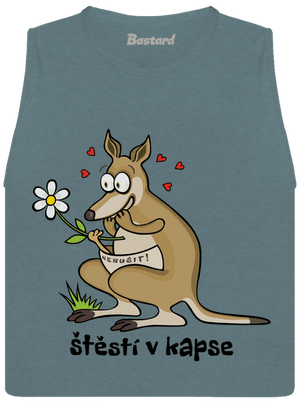 Štěstí v kapse dámské tílko volné Heather Deep Teal