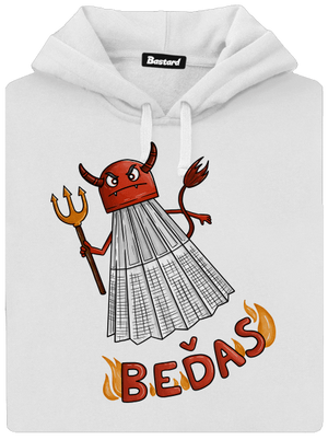 Beďas dámská mikina klokanka White