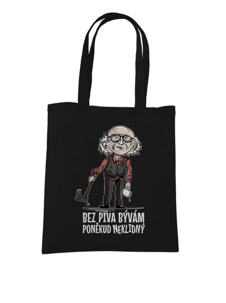 Neklidný bez piva taška Black