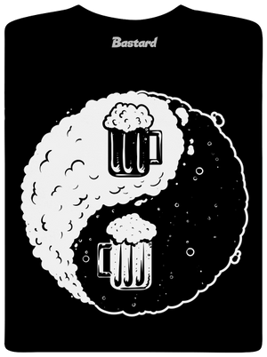 Jin Jang pivo pánské dlouhý rukáv Black