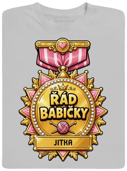 Řád babičky pánské tričko Pacific Grey