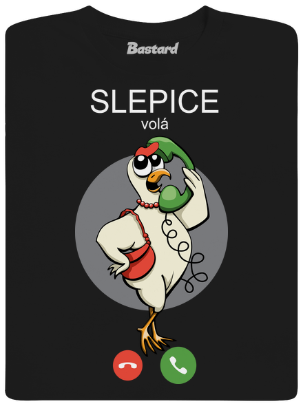 Slepice volá pánské tričko Black
