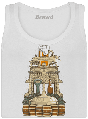 Pivní oltář dámské tílko klasické White