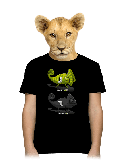 Zapnuto vypnuto dětské tričko Black