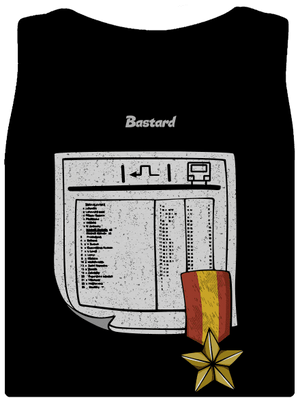 Jízdní řád dámské tílko klasické Black