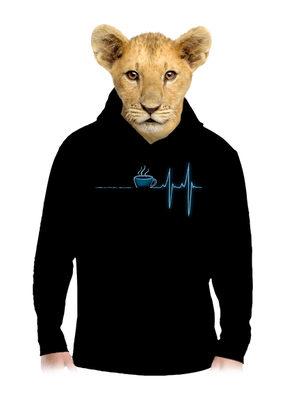 Coffee help dětská mikina klokanka Black