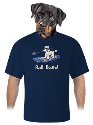 Pudl board unisex tričko oversized Midnight Blue