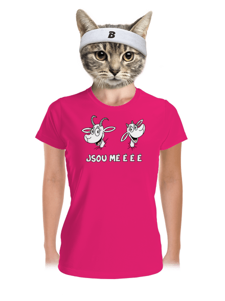 Kozy Jsou méééé dámské sportovní tričko Neon Pink