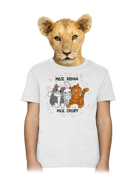 Moje rodina dětské tričko White