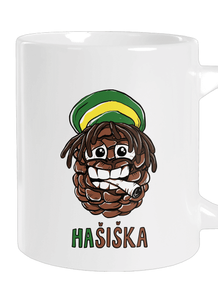 Hašiška velký hrnek White