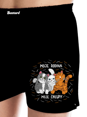 Moje rodina pánské trenky Black