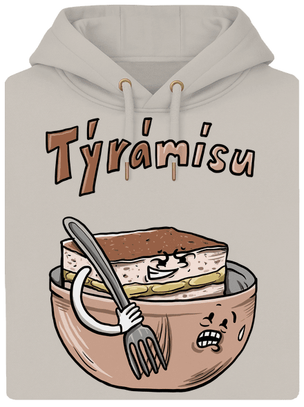 Týrámísu unisex mikina premium Pastel Macchiato