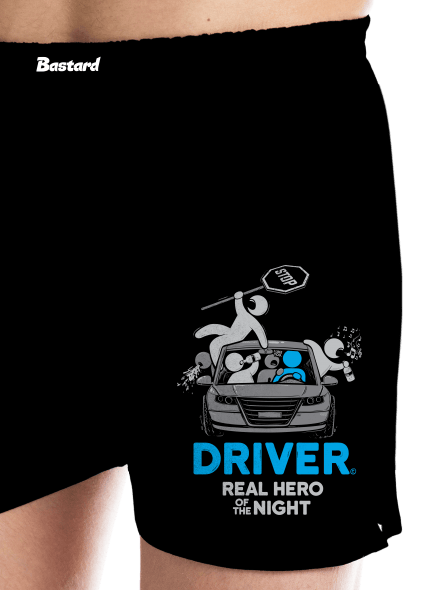 Driver pánské trenky Black