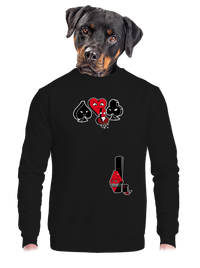 unisex mikina bez kapuce