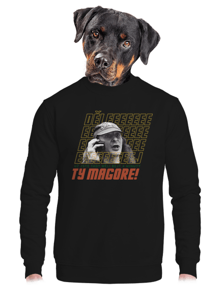 B18: Jiří Kára unisex mikina bez kapuce Black