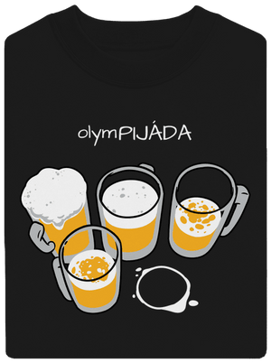 Pijáda unisex mikina bez kapuce Black