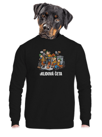 unisex mikina bez kapuce