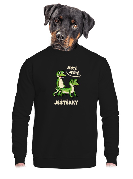 Ještě, ještě unisex mikina bez kapuce Black