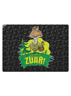Houbaření zdar puzzle White