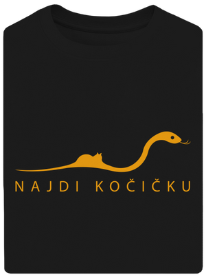 Najdi kočičku unisex tričko oversized Black