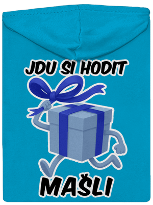 Jdu si hodit mašli dámská mikina na zip Blue Atol