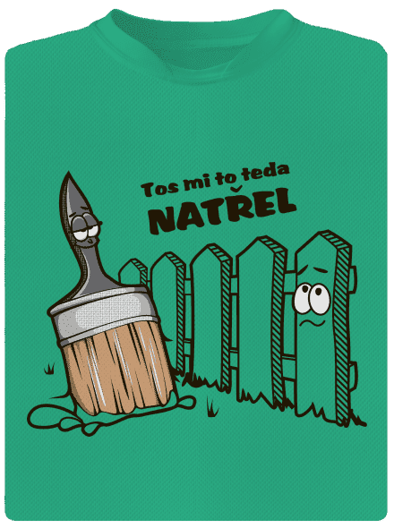 Tos mi to natřel pánské sportovní tričko Mint Mal