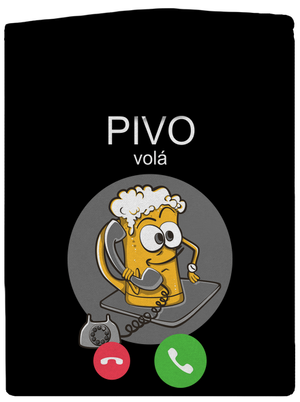 Pivo volá dámská mikina na zip Black