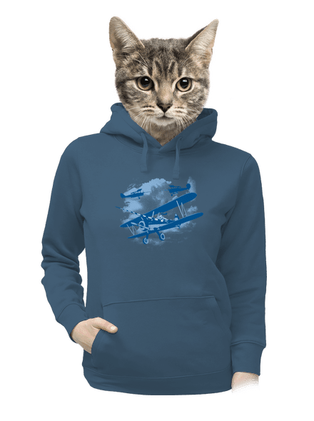 Rytíři nebes dámská mikina klokanka Denim