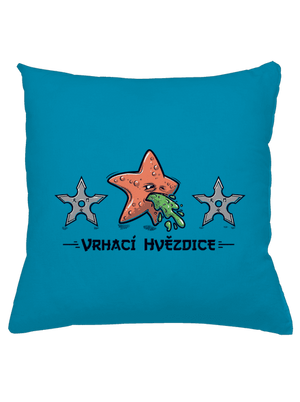 Vrhací hvězdice polštář Blue Turquoise