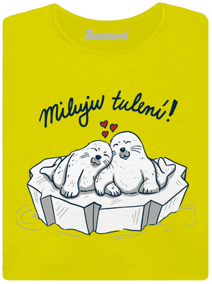 Miluju tulení dámské tričko premium Lemon