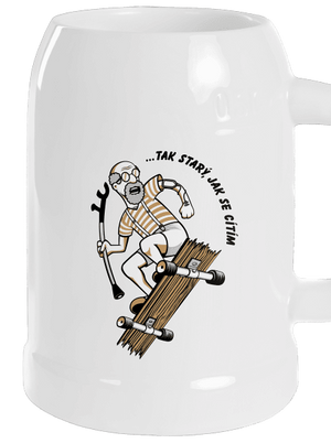 Starý, jak se cítím půllitr White