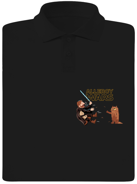 Allergy Wars pánská polokošile Black