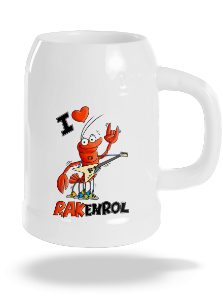 Rakenrol půllitr White
