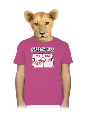 Naše taktika dětské tričko Fuchsia