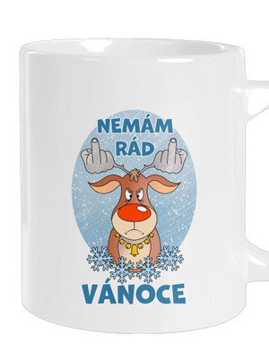 Nemám rád Vánoce velký hrnek White