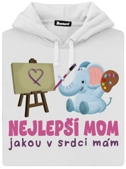 Nejlepší mom dámská mikina klokanka White
