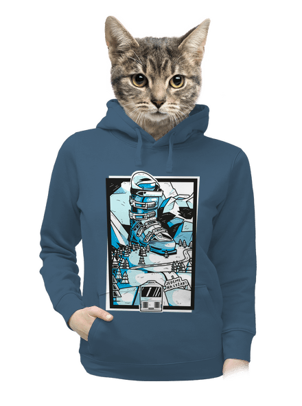 Lyžák dámská mikina klokanka Denim