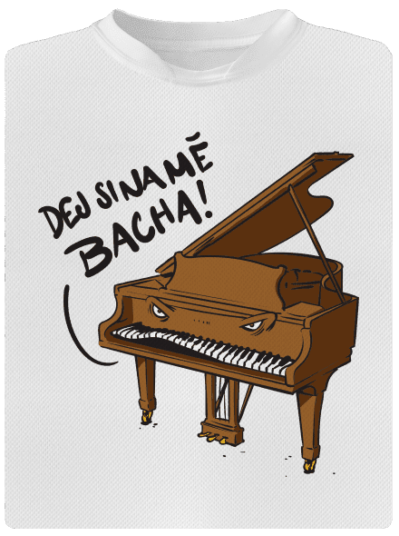 Dej si bacha pánské sportovní tričko White