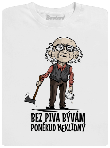 Neklidný bez piva pánské tričko White