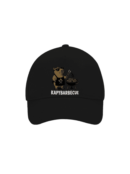 Kapybarbecue kšiltovka baseballka Black