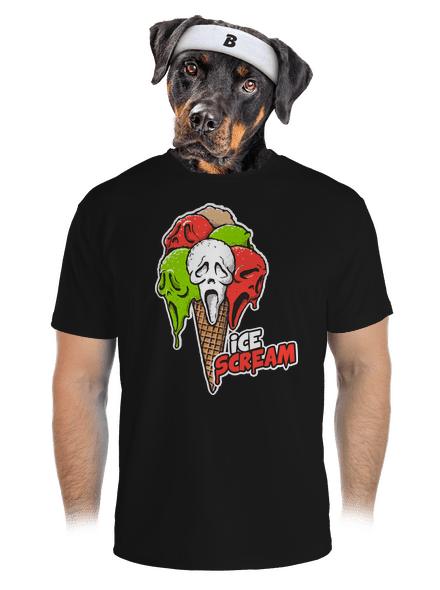 Ice Scream pánské sportovní tričko Black