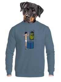 unisex mikina bez kapuce