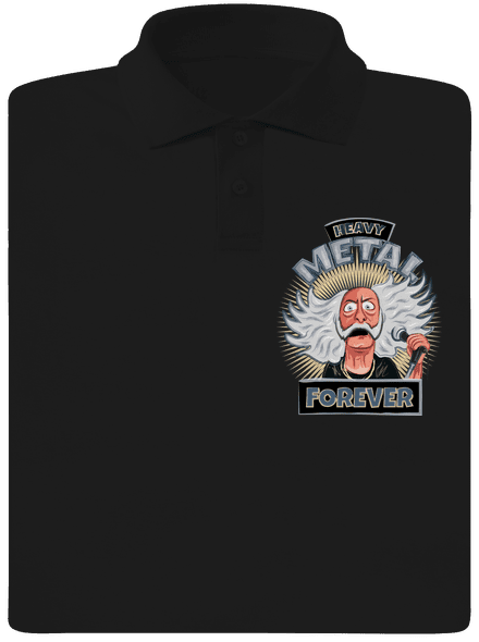 Heavy metal forever pánská polokošile Black