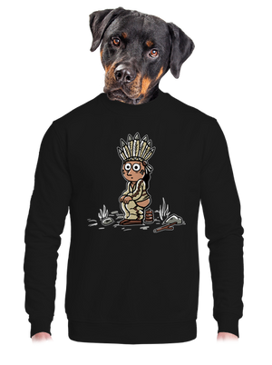 unisex mikina bez kapuce