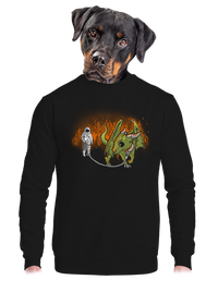 unisex mikina bez kapuce