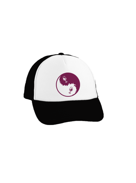 Jin Jang víno kšiltovka truckerka Black cap