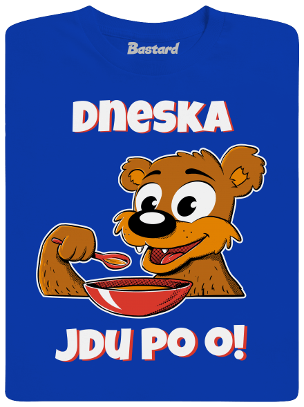 Dneska jdu po o pánské dlouhý rukáv Royal Blue
